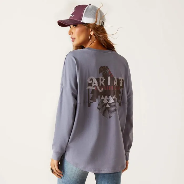 TShirts and Tops Women Ariat Thunderbird TShirt Folkstone Grey