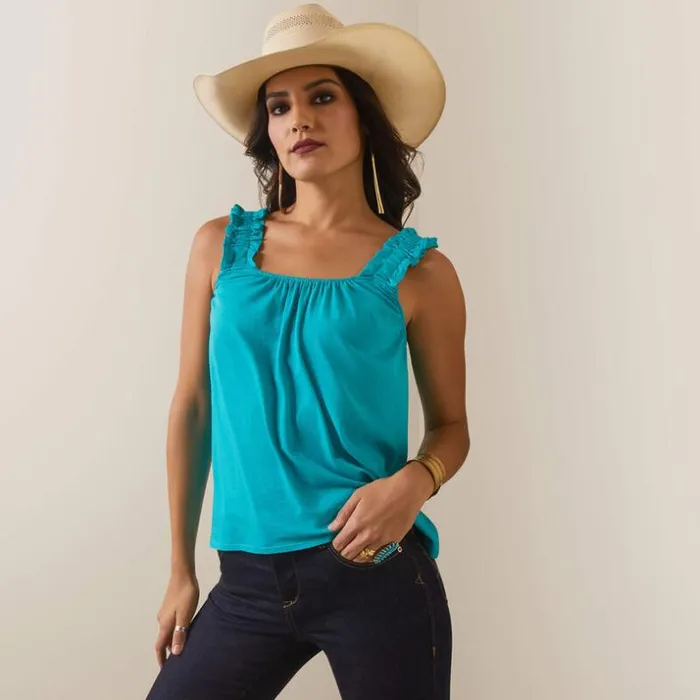 TShirts and Tops Women Ariat Tilly Tank Viridian Green