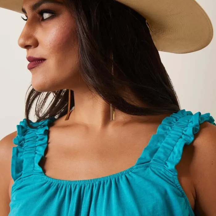 TShirts and Tops Women Ariat Tilly Tank Viridian Green TShirts and Tops Women Ariat Tilly Tank Viridian Green