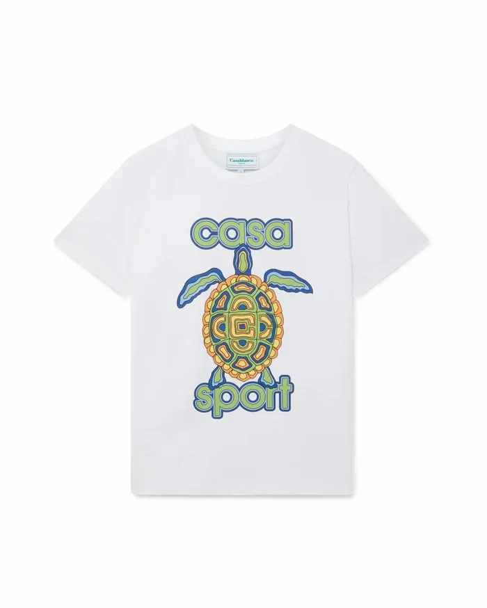 TShirts MenWomen Casablanca Paris Casa Turtle TShirt