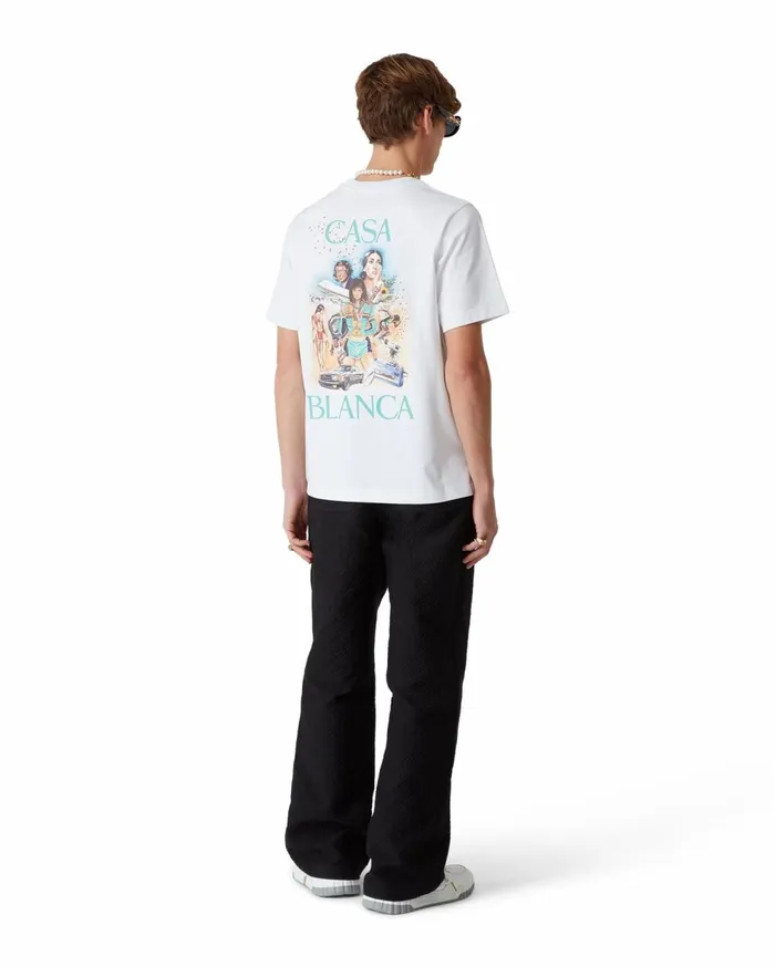 TShirts MenWomen Casablanca Paris Celebration Du Sport TShirt