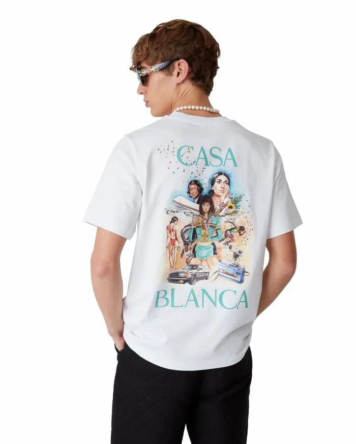 TShirts MenWomen Casablanca Paris Celebration Du Sport TShirt