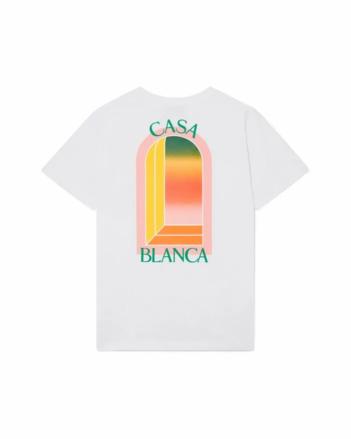 TShirts MenWomen Casablanca Paris Gradient L039Arche TShirt