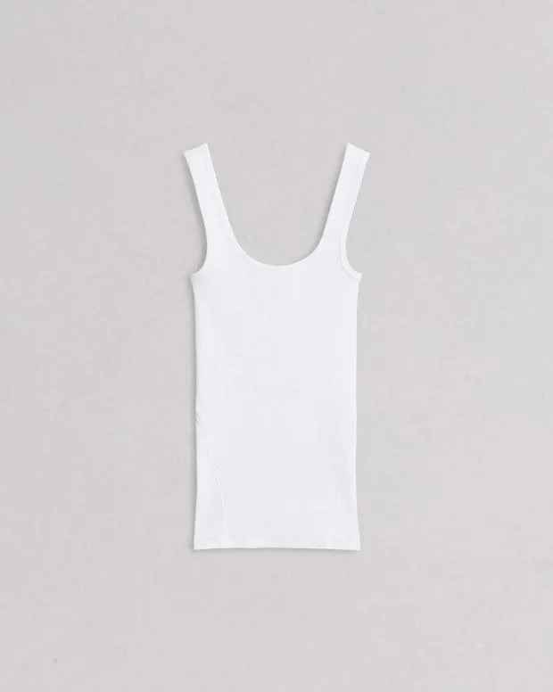 TShirts rag and bone Women Essential Rib Scoop Tank BlackWhite