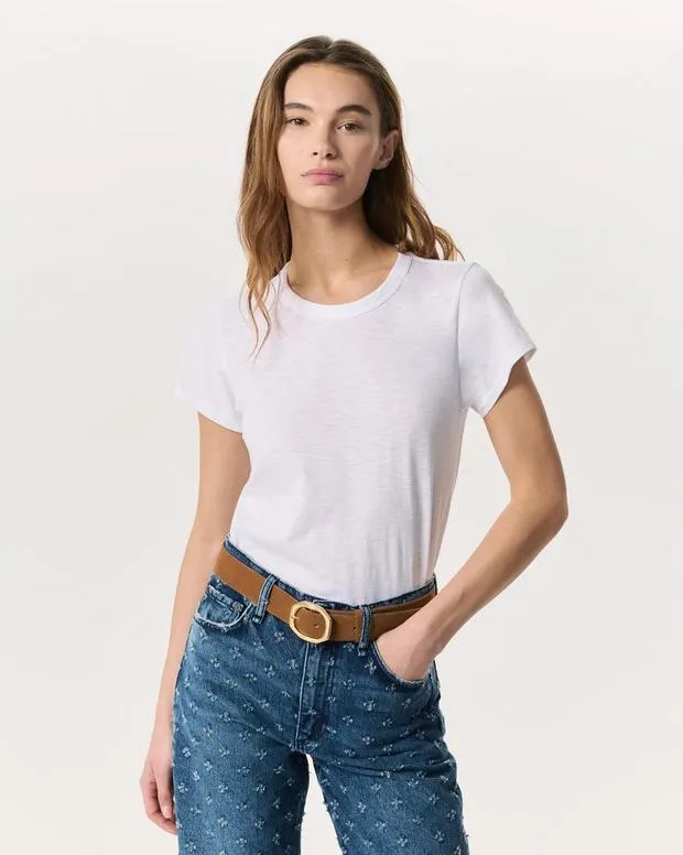 TShirts Women The Slub Tee BlackBright WhiteHeather Grey rag and bone