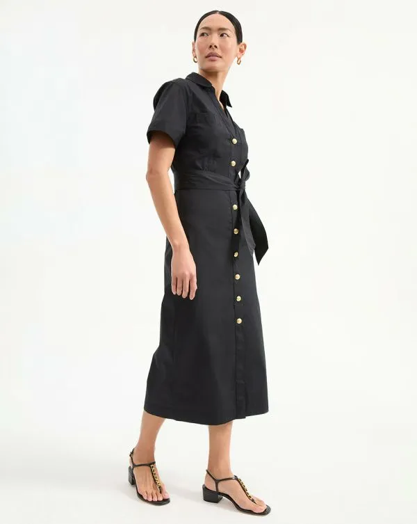 Tabby Midi Dress Black Women Veronica Beard Dresses Tabby Midi Dress Black Women Veronica Beard Dresses