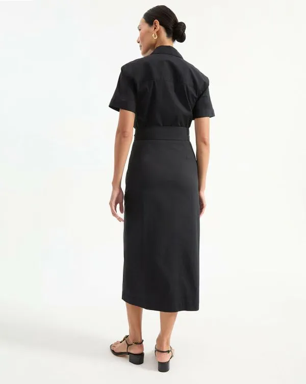 Tabby Midi Dress Black Women Veronica Beard Dresses Tabby Midi Dress Black Women Veronica Beard Dresses