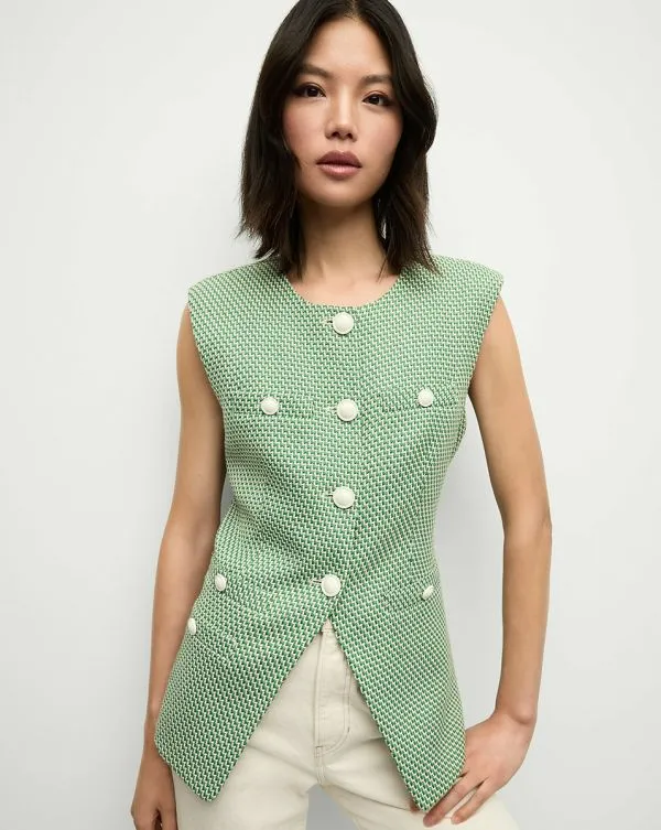 Tamara Vest Lemongrassanddove Women Veronica Beard Jackets and Outerwear