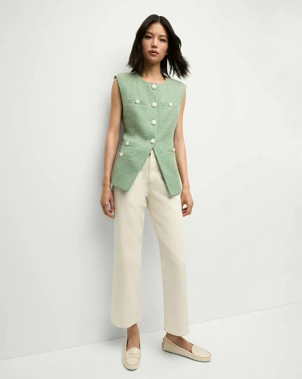Tamara Vest Lemongrassanddove Women Veronica Beard Jackets and Outerwear Tamara Vest Lemongrassanddove Women Veronica Beard Jackets and Outerwear