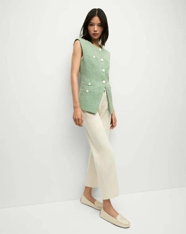 Tamara Vest Lemongrassanddove Women Veronica Beard Jackets and Outerwear Tamara Vest Lemongrassanddove Women Veronica Beard Jackets and Outerwear