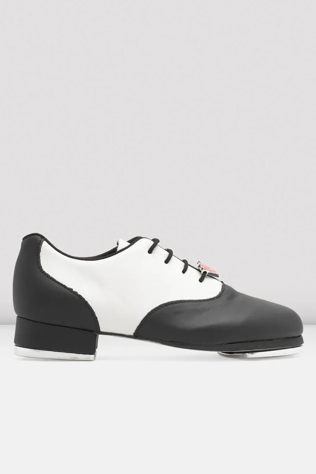 Tap Adult Ladies Chloe And Maud Tap Shoes Black White Leather Bloch