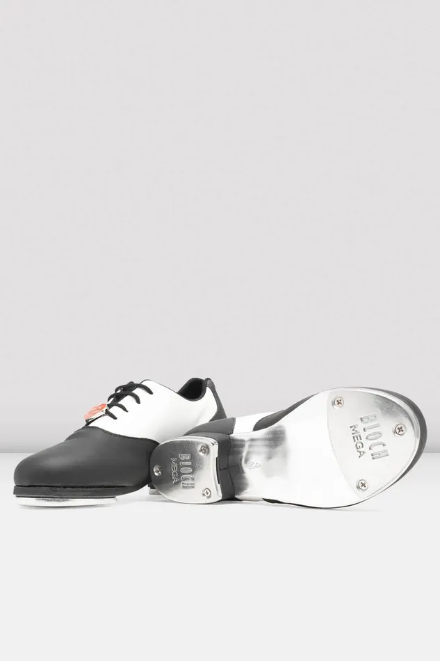 Tap Adult Ladies Chloe And Maud Tap Shoes Black White Leather Bloch