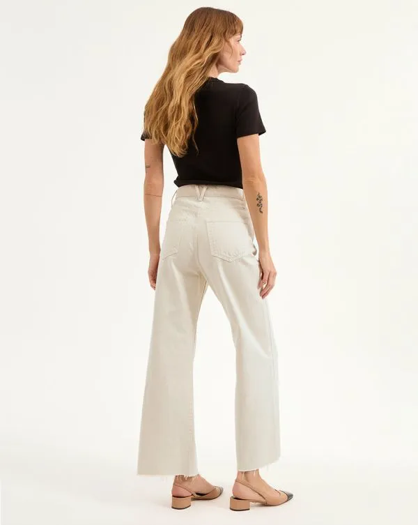 Taylor Cropped WideLeg Jean Ecru Women Veronica Beard Jeans Taylor Cropped WideLeg Jean Ecru Women Veronica Beard Jeans
