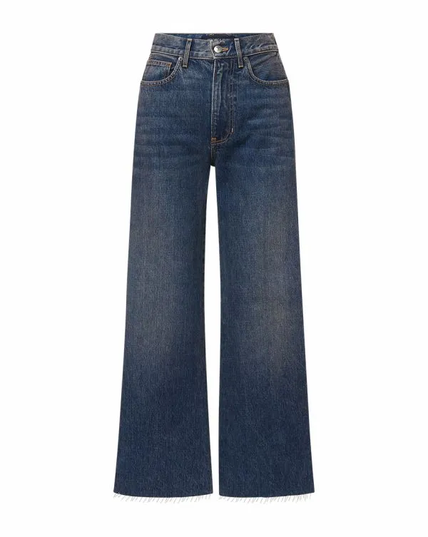 Taylor Cropped WideLeg Jean Equinox Blue Women Veronica Beard Jeans Taylor Cropped WideLeg Jean Equinox Blue Women Veronica Beard Jeans