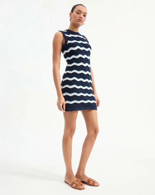 Templeton Dress Navyandoffwhiteandbluebell Women Veronica Beard Dresses Templeton Dress Navyandoffwhiteandbluebell Women Veronica Beard Dresses
