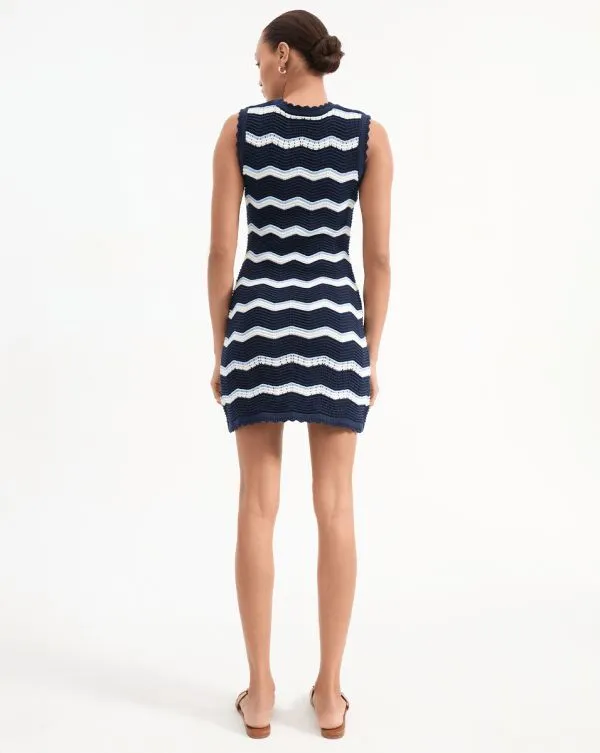Templeton Dress Navyandoffwhiteandbluebell Women Veronica Beard Dresses Templeton Dress Navyandoffwhiteandbluebell Women Veronica Beard Dresses