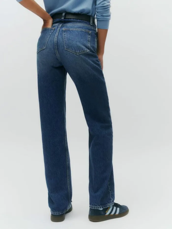 The Reformation Abby High Rise Straight Jeans Lanier 8211 Clothing