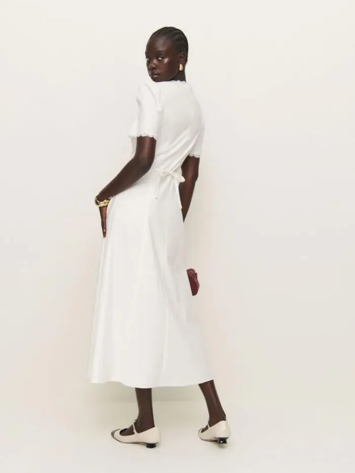 The Reformation Alida Dress White 8211 Clothing