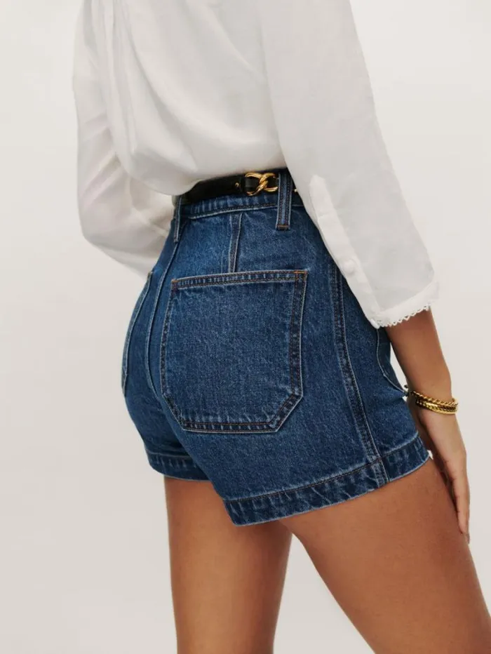 The Reformation Alyssa Stretch High Rise 35034jean Shorts Anguilla 8211 Clothing