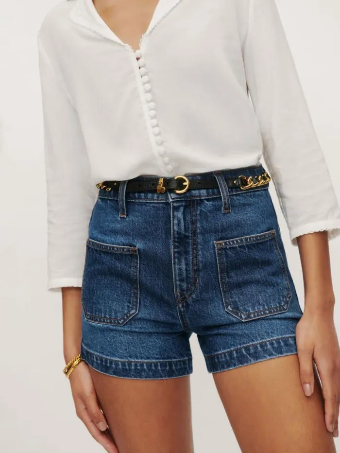 The Reformation Alyssa Stretch High Rise 35034jean Shorts Anguilla 8211 Clothing
