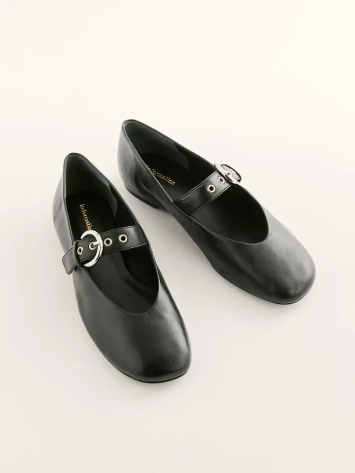 The Reformation Bethany Ballet Flat Black 8211 Shoes