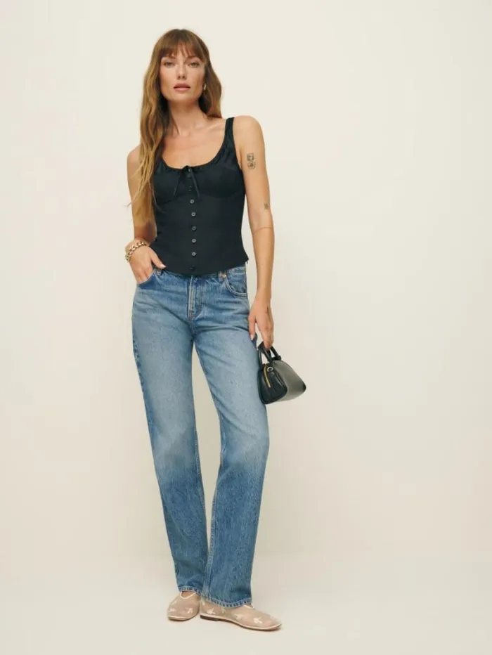 The Reformation Beverly Top Black 8211 Clothing