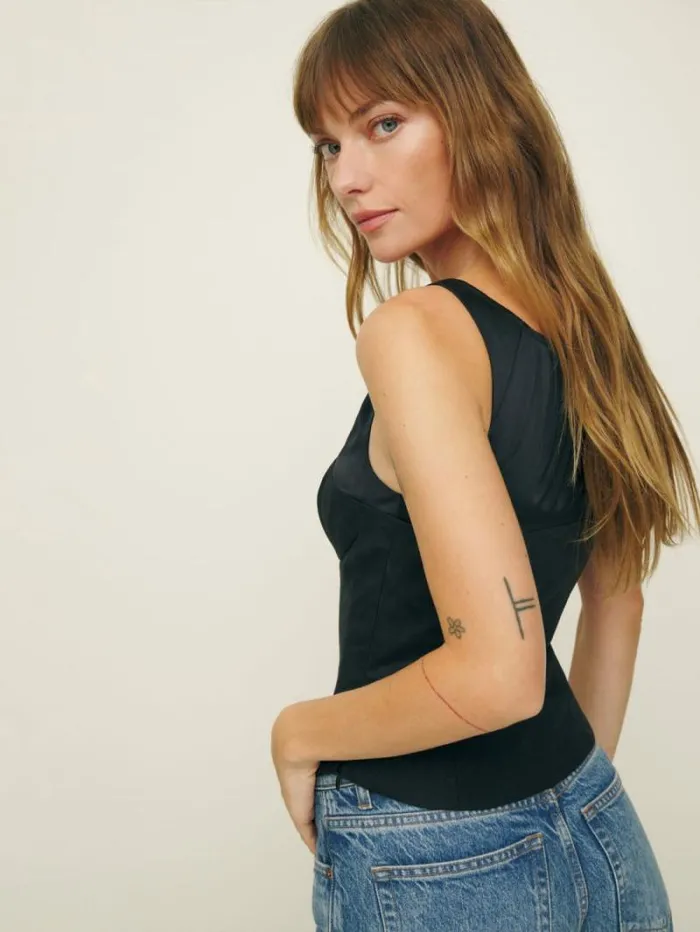 The Reformation Beverly Top Black 8211 Clothing