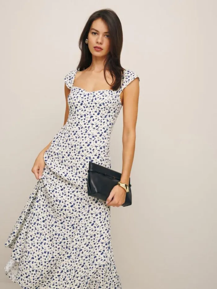 The Reformation Bryson Dress Mykonos 8211 Clothing