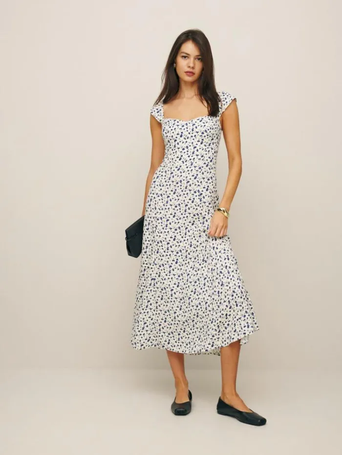 The Reformation Bryson Dress Mykonos 8211 Clothing