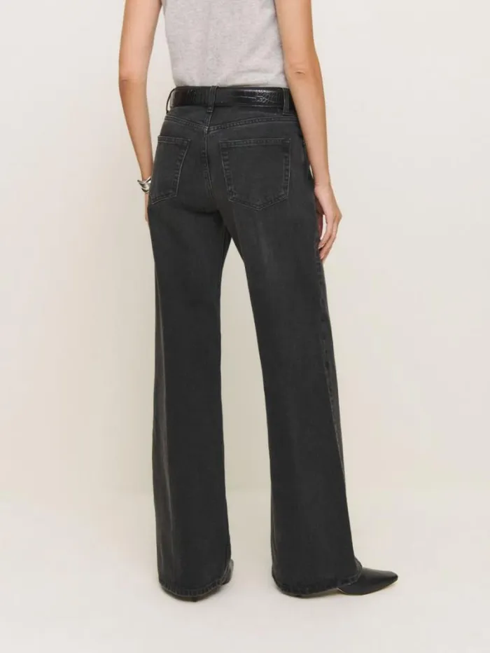 The Reformation Cary Low Rise Slouchy Wide Leg Jeans Summit 8211 Clothing