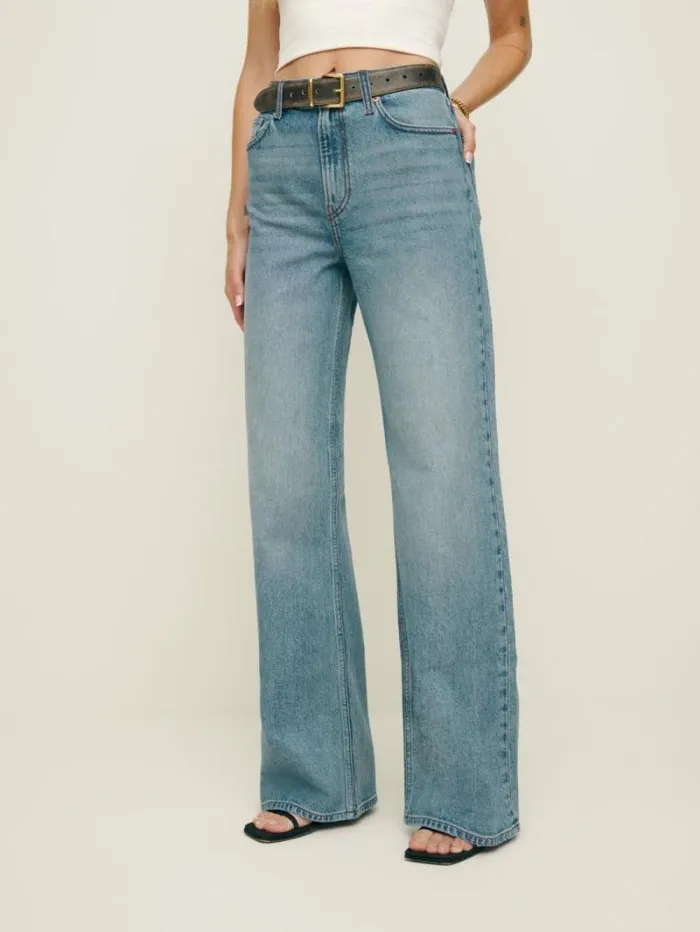 The Reformation Cary Stretch High Rise Slouchy Wide Leg Jeans Malta 8211 Clothing The Reformation Cary Stretch High Rise Slouchy Wide Leg Jeans Malta 8211 Clothing