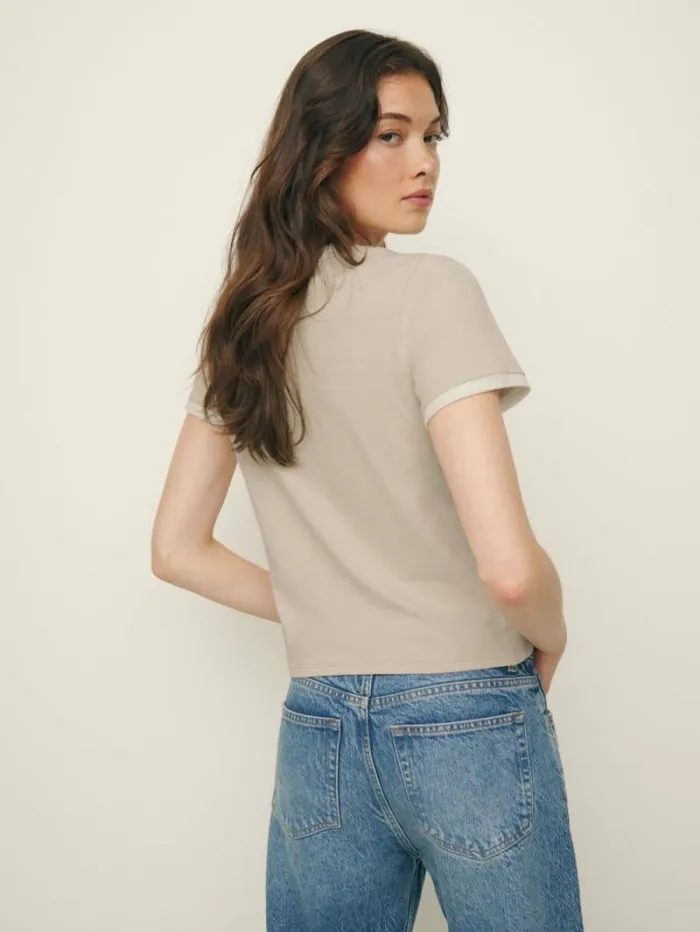 The Reformation Classic Crew Tee Coyote Logo 8211 Clothing