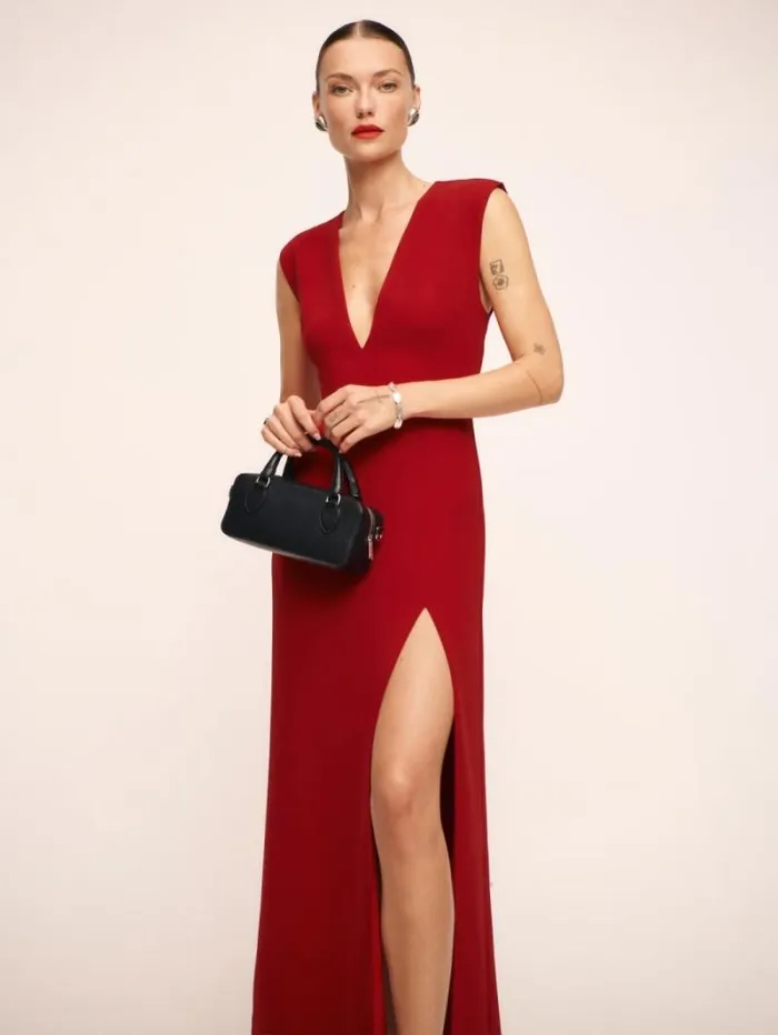 The Reformation Cori Dress Lipstick 8211 ClothingWeddings