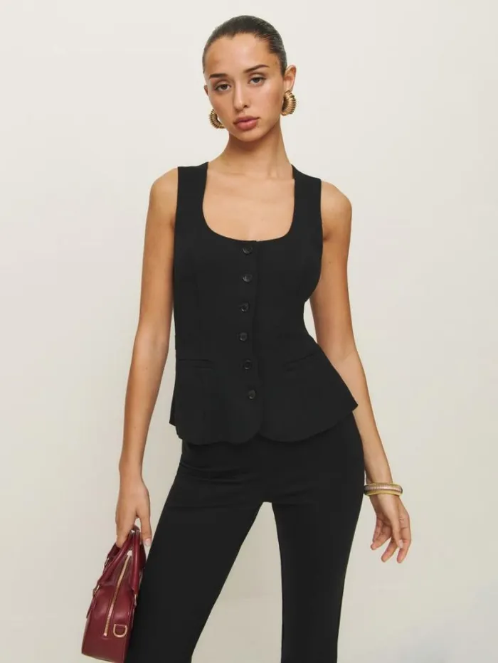 The Reformation Delanie Top Black 8211 Clothing