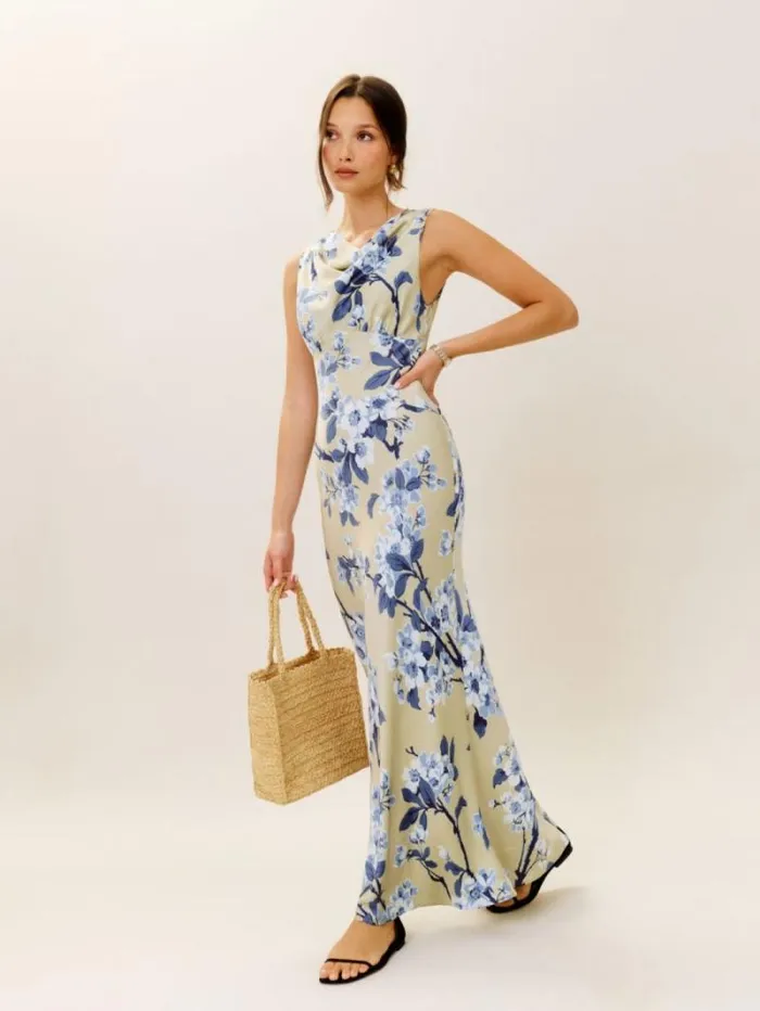 The Reformation Dessa Satin Dress Tia 8211 ClothingWeddings