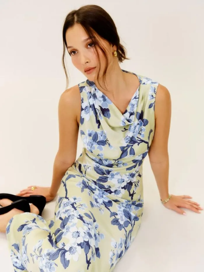 The Reformation Dessa Satin Dress Tia 8211 ClothingWeddings