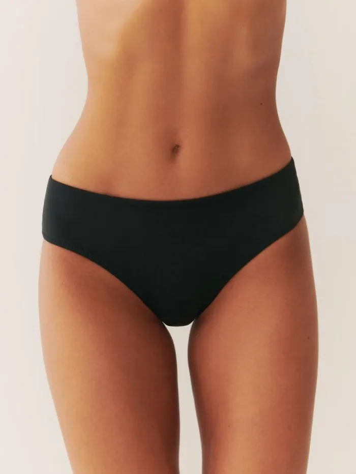 The Reformation Evora Bikini Bottom Black 8211 Clothing