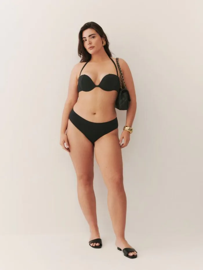 The Reformation Evora Bikini Bottom Black 8211 Clothing