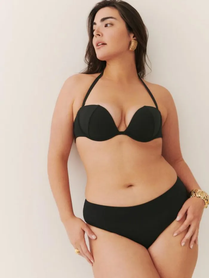 The Reformation Evora Bikini Bottom Black 8211 Clothing