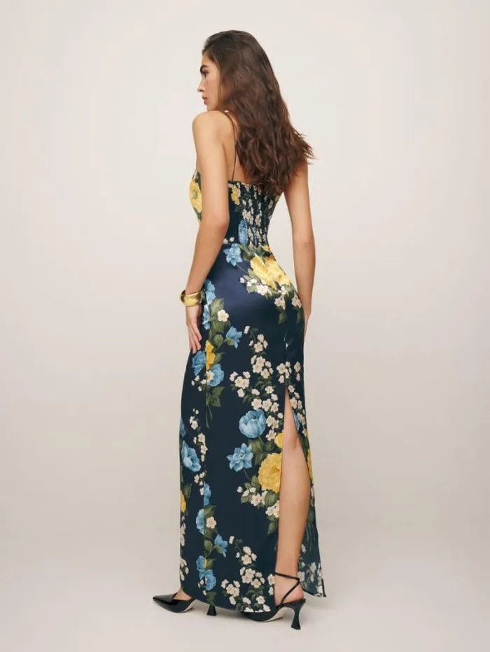The Reformation Frankie Silk Dress Donatella 8211 ClothingWeddings