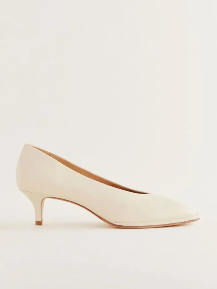 The Reformation Gracelynn Pump Parmesan Leather 8211 Shoes
