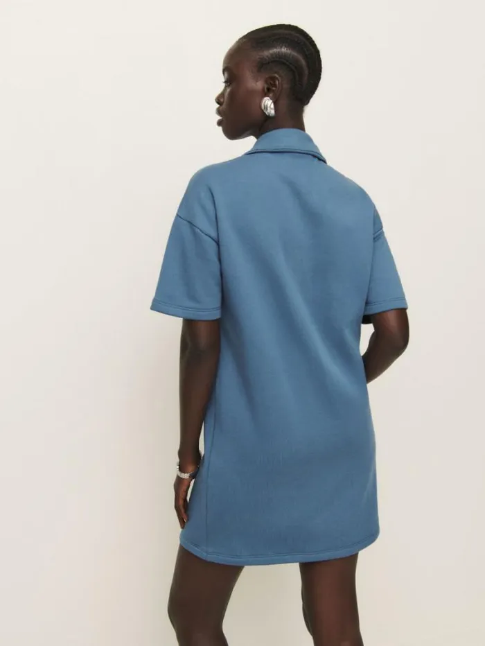 The Reformation Hampton Sweat Dress Morning Glory 8211 Clothing
