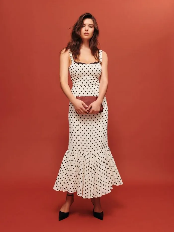The Reformation Irisa Dress Portofino 8211 Clothing