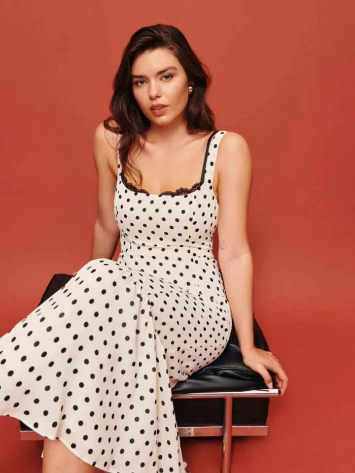 The Reformation Irisa Dress Portofino 8211 Clothing