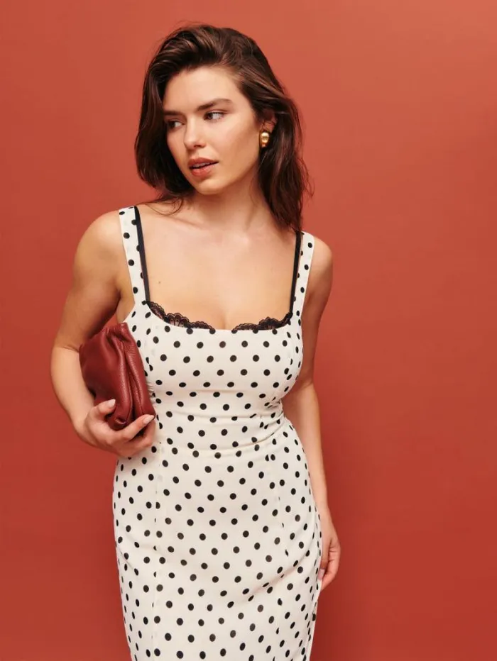 The Reformation Irisa Dress Portofino 8211 Clothing
