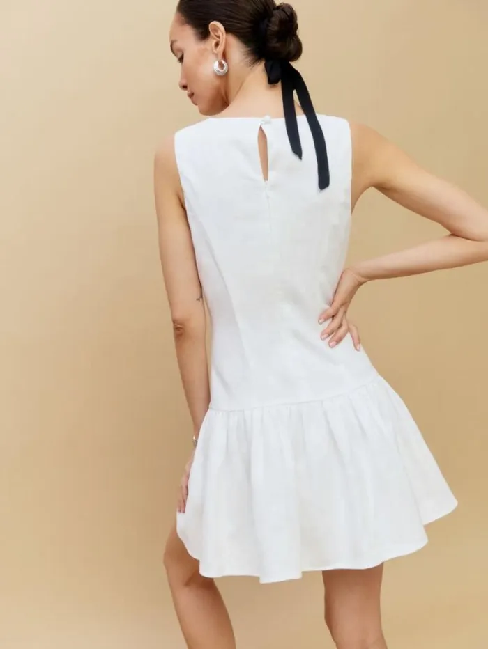 The Reformation Keoni Linen Dress White 8211 Clothing