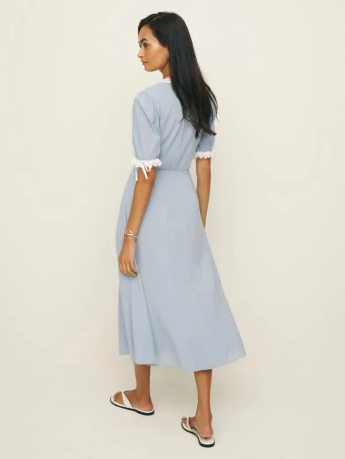 The Reformation Ketra Dress Mineral 8211 Clothing