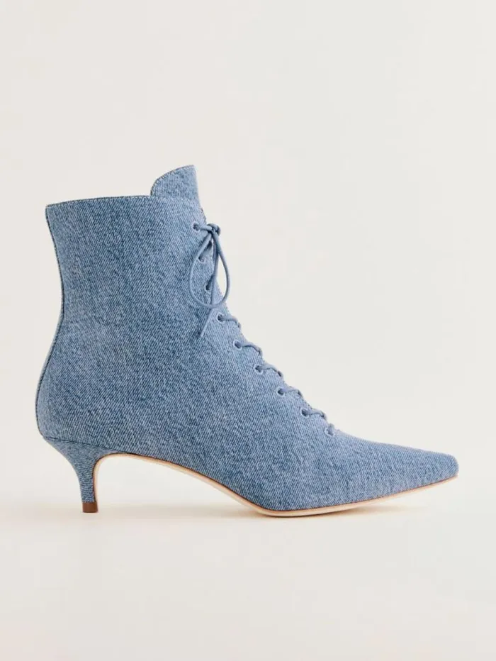 The Reformation Kittie Lace Up Boot Sanders 8211 Shoes