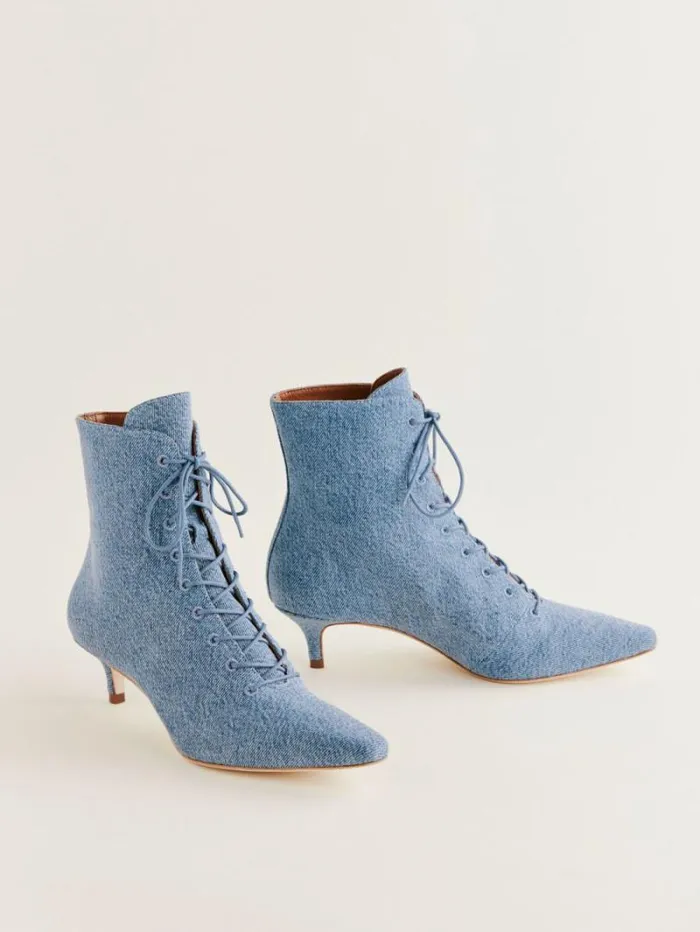 The Reformation Kittie Lace Up Boot Sanders 8211 Shoes