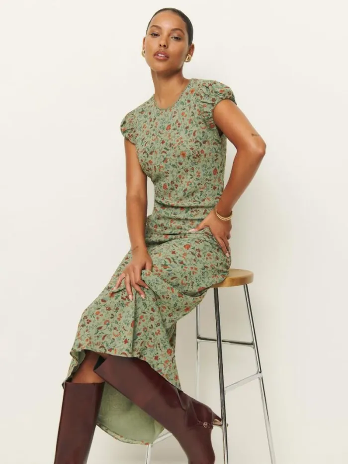 The Reformation Leana Dress Ponderosa 8211 Clothing